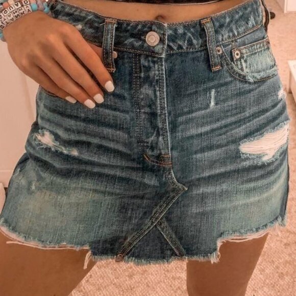 American Eagle Outfitters Distressed Skirt - Picture 6 of 6